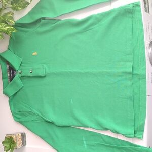 Polo by Ralph Lauren Kids Long Sleeve Shirt in Green Size 12/14